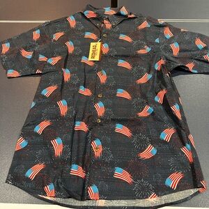 Redhead men’s large “we the people” NWT button up shirt